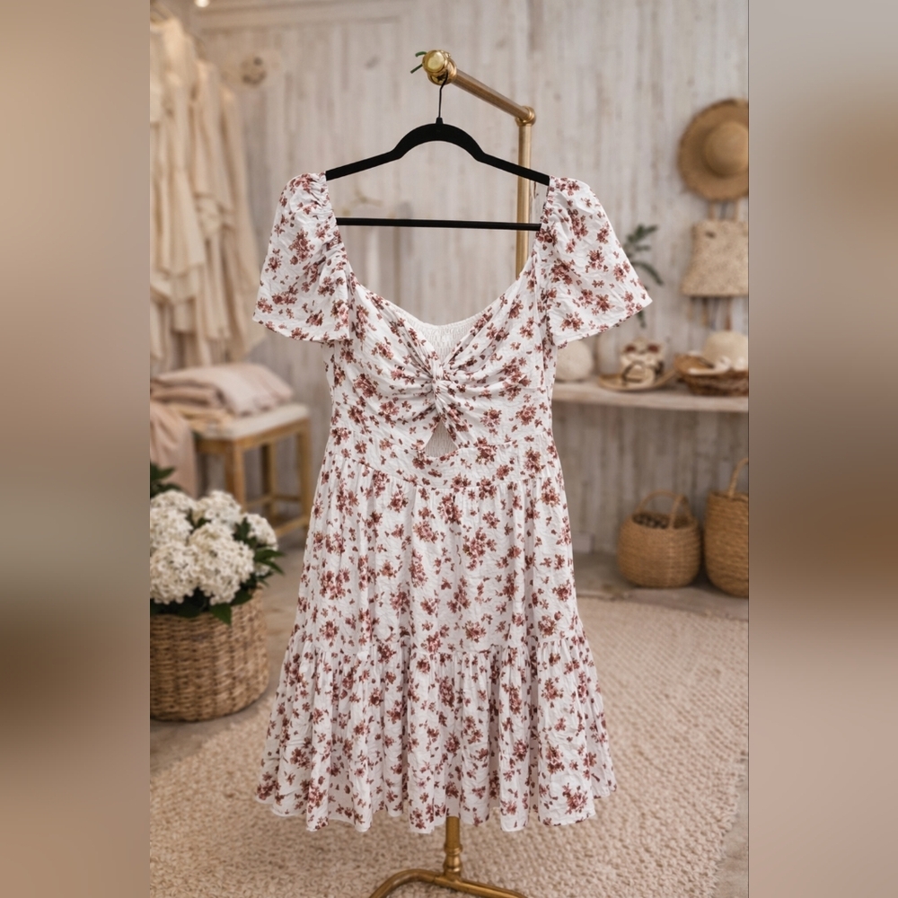 Altar'd State Floral Smocked Dress - Picture 2 of 6